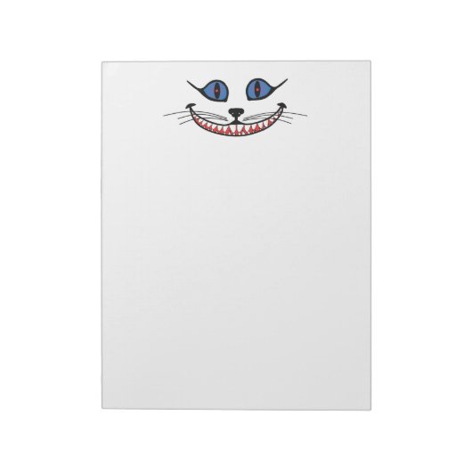 Glimlach van de Cheshire Cat Notitieblok (Linkerzijde)