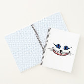 Glimlach van de Cheshire Cat PERSONALISEER Notitieboek (Binnen)