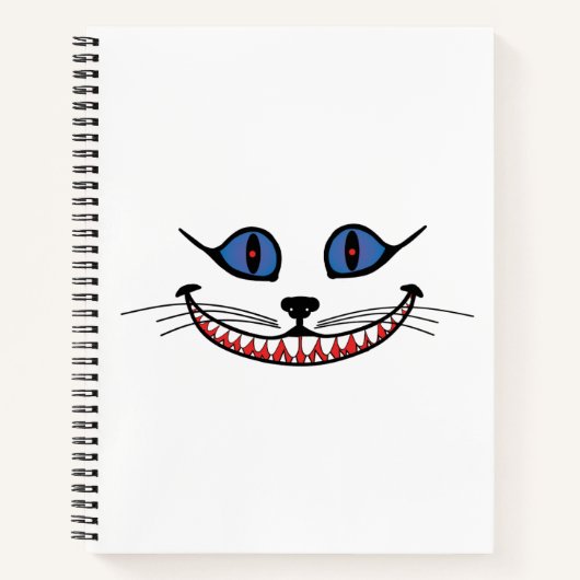 Glimlach van de Cheshire Cat PERSONALISEER Notitieboek (Voorkant)