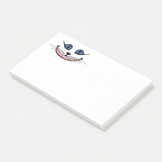 Glimlach van de Cheshire Cat Post-it® Notes (Schuin)