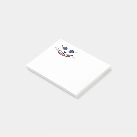 Glimlach van de Cheshire Cat Post-it® Notes (Schuin)