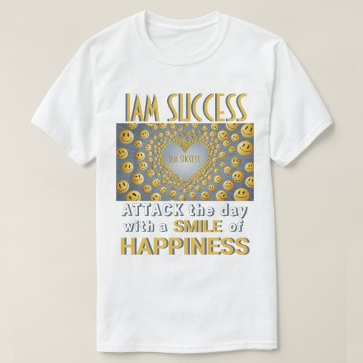 GLIMLACH VAN GELUK T-SHIRT (Design voorkant)