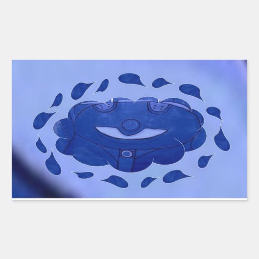 Glimlach van Hanbir. Rechthoekige Sticker (Voorkant)