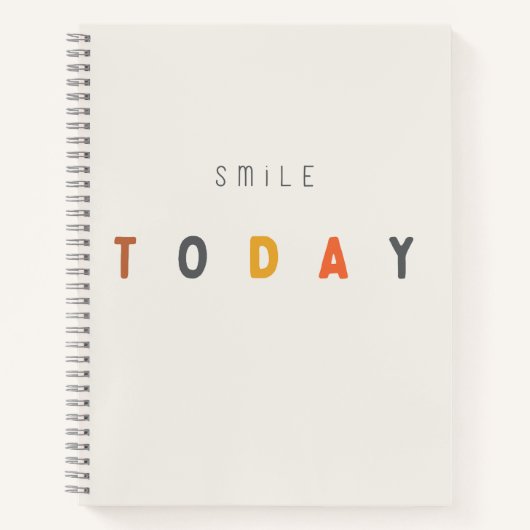 glimlach vandaag. Notitieboeken en reizen (Voorkant)