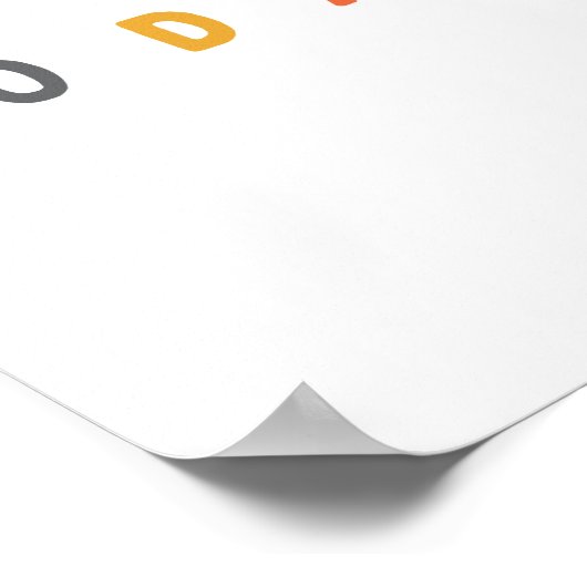 glimlach vandaag. Poster en Prints (Hoek)