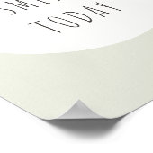 glimlach vandaag. Poster en Prints (Hoek)