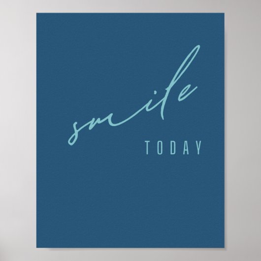 glimlach vandaag. Poster en Prints (Voorkant)