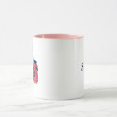 Glimlach Vintage Roze Camera Mok (Midden)