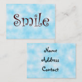 glimlach-visitekaartjes visitekaartje (Voorkant / Achterkant)