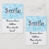 glimlach-visitekaartjes visitekaartje (Voorkant / Achterkant)