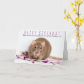 Glimlach voor de camera rat kaart (Gele Bloem)