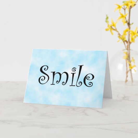 glimlach-wenskaarten kaart (Gele Bloem)