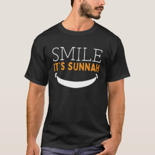 glimlach zijn soennah islamitische moslim t-shirt
