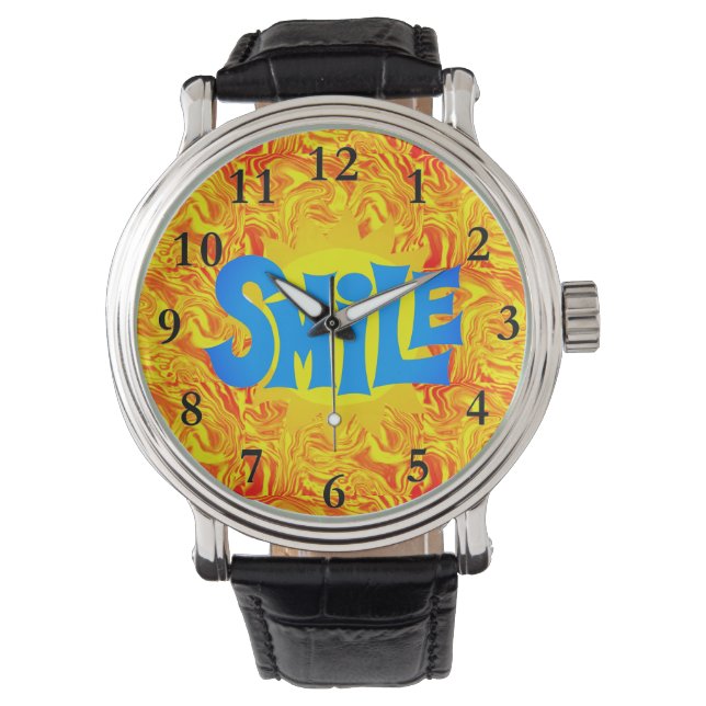 Glimlach Zonnewijzer Horloge (Voorkant)