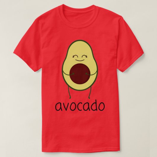 glimlachen avocado 2 t-shirt (Design voorkant)