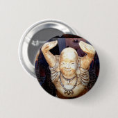 glimlachen boeddha knop ronde button 5,7 cm (Voorkant /achterkant)