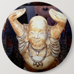 glimlachen boeddha knop ronde button 6,0 cm