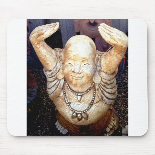 glimlachen boeddha mousepad muismat (Voorkant)