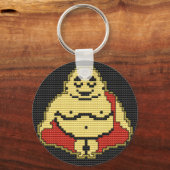 glimlachen Boeddha Sleutelhanger (Voorkant)