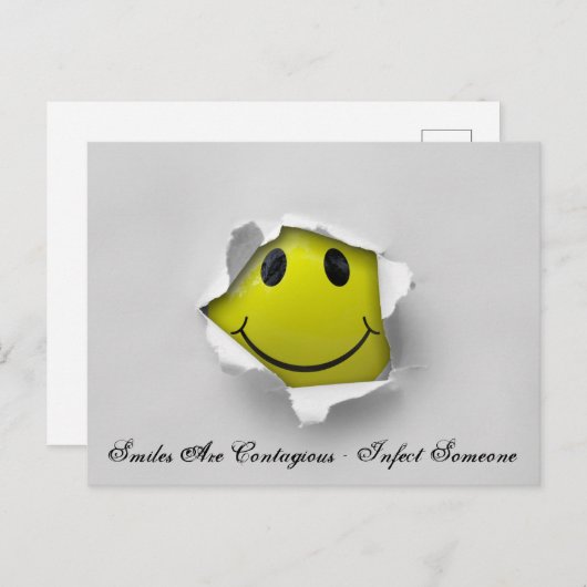 glimlachen briefkaart (Voorkant / Achterkant)