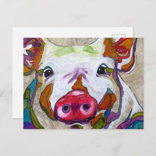 glimlachen briefkaart (Voorkant / Achterkant)