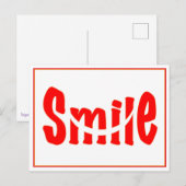 glimlachen briefkaart (Voorkant / Achterkant)
