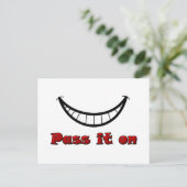 glimlachen briefkaart (Staand voorkant)