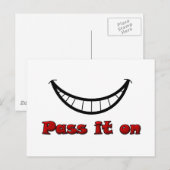 glimlachen briefkaart (Voorkant / Achterkant)