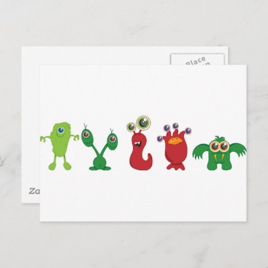 glimlachen briefkaart (Voorkant / Achterkant)