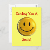 glimlachen briefkaart (Voorkant / Achterkant)