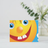 glimlachen briefkaart (Staand voorkant)