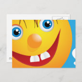 glimlachen briefkaart (Voorkant / Achterkant)