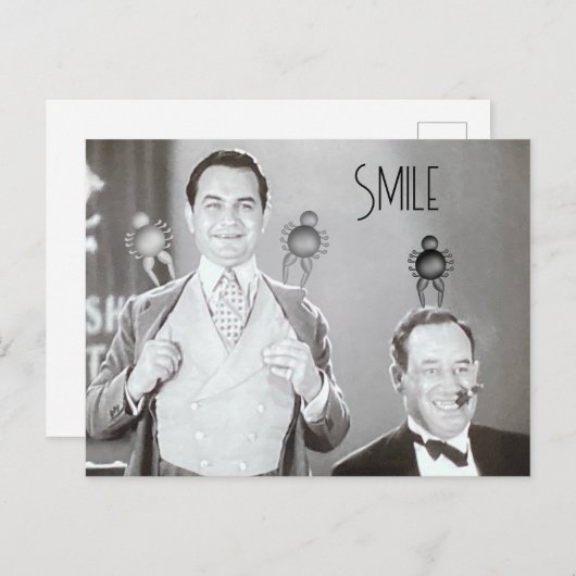 glimlachen briefkaart (Voorkant / Achterkant)
