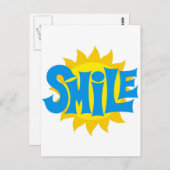 glimlachen briefkaart (Voorkant / Achterkant)