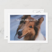 glimlachen briefkaart (Voorkant / Achterkant)