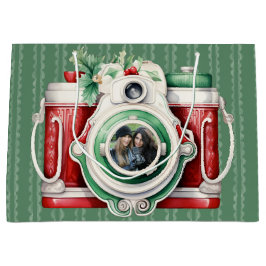 glimlachen | camera kerstfoto groot cadeauzakje