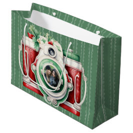 glimlachen | camera kerstfoto groot cadeauzakje