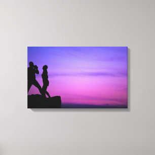 glimlachen canvas afdruk