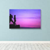 glimlachen canvas afdruk (Insitu (Houten vloer))