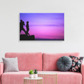 glimlachen canvas afdruk (Insitu (Woonkamer))