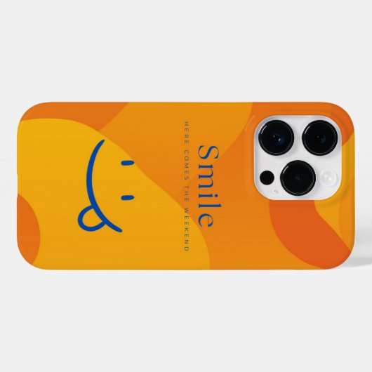 glimlachen Case-Mate iPhone case (Achterkant (horizontaal))