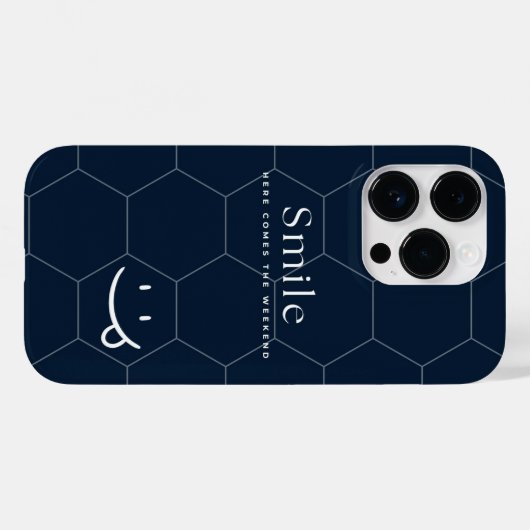 glimlachen Case-Mate iPhone case (Achterkant (horizontaal))