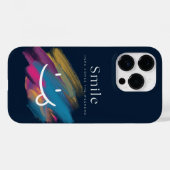 glimlachen Case-Mate iPhone case (Achterkant (horizontaal))