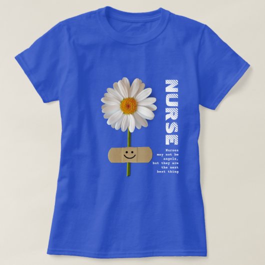 glimlachen Daisy Nurse Gift T-Shirt (Design voorkant)