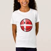 glimlachen Denemarken vlag T-shirt (Voorkant)
