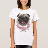 glimlachen Derpy Pug T-shirt (Voorkant)
