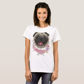 glimlachen Derpy Pug T-shirt (Voorkant volledig)