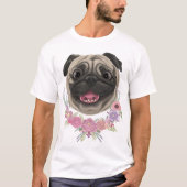 glimlachen Derpy Pug T-shirt (Voorkant)