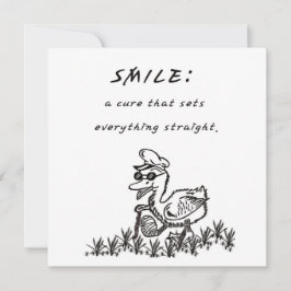 GLIMLACHEN DIE GENEZEN FEESTDAGENKAART