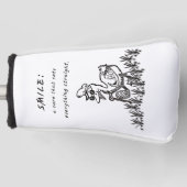 GLIMLACHEN DIE GENEZEN GOLFHEADCOVER (Voorkant)